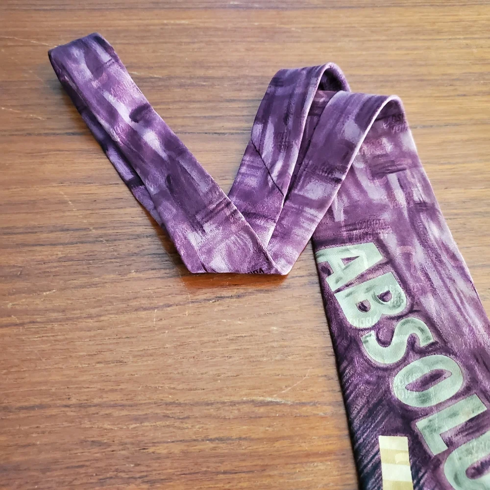 Vodka advertising vintage mens tie